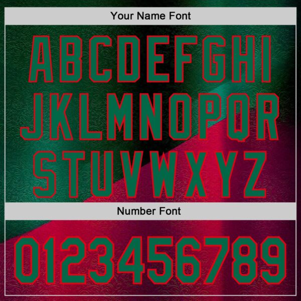 Custom Stitched Green Kelly Green-Red 3D Pattern Design Mexico Abstract Sportswear Pullover Sweatshirt Hoodie