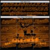 Custom Black Bay Orange 3D Halloween Spooky Pumpkin Authentic Baseball Jersey