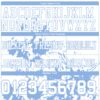 Custom White Light Blue 3D Pattern Splash Authentic Football Jersey