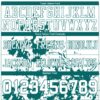 Custom White Teal 3D Pattern Splash Authentic Football Jersey