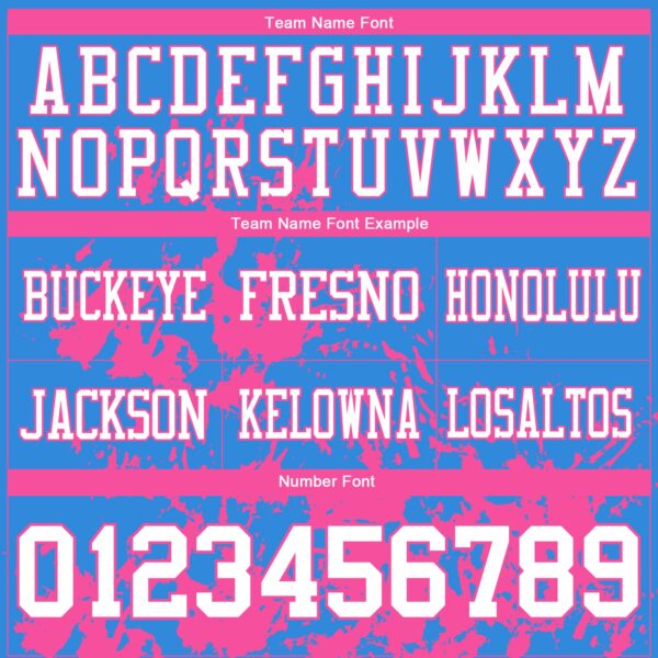 Custom Powder Blue White-Pink 3D Pattern Splash Authentic Football Jersey