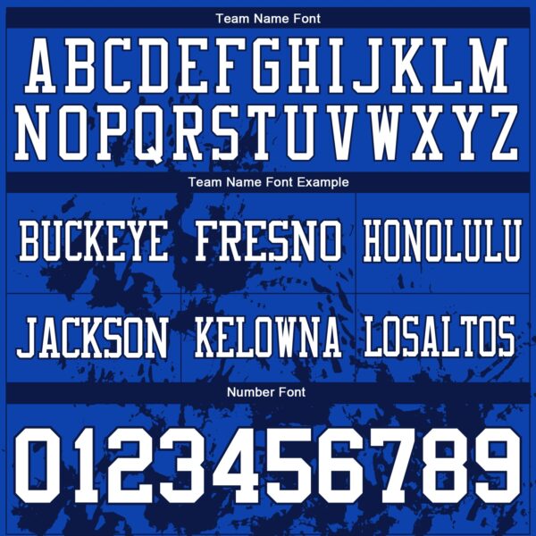 Custom Thunder Blue White-Navy 3D Pattern Splash Authentic Football Jersey