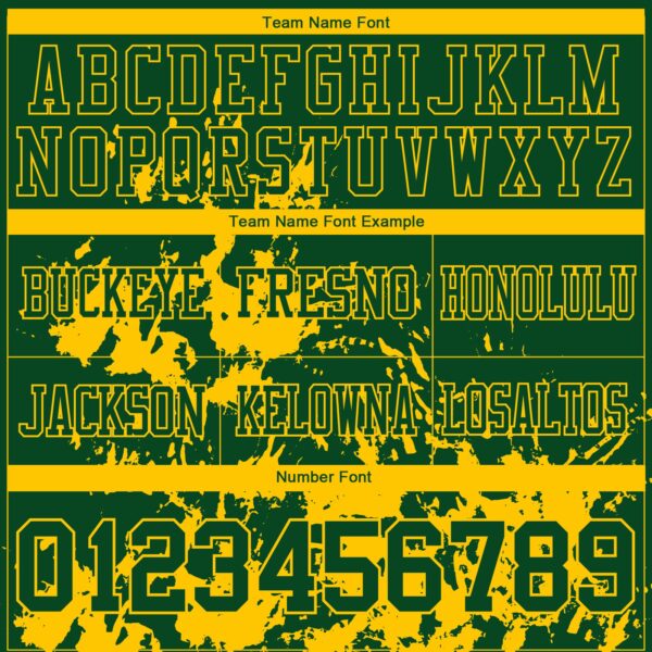 Custom Green Yellow 3D Pattern Splash Authentic Football Jersey