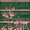 Custom Green Medium Pink 3D Pattern Splash Authentic Football Jersey