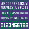 Custom Purple White-Kelly Green 3D Pattern Splash Authentic Football Jersey