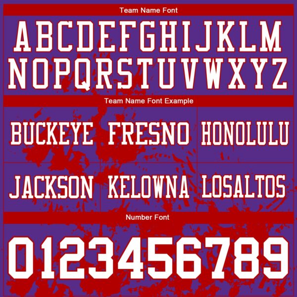 Custom Purple White-Red 3D Pattern Splash Authentic Football Jersey