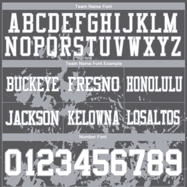 Custom Steel Gray White-Gray 3D Pattern Splash Authentic Football Jersey