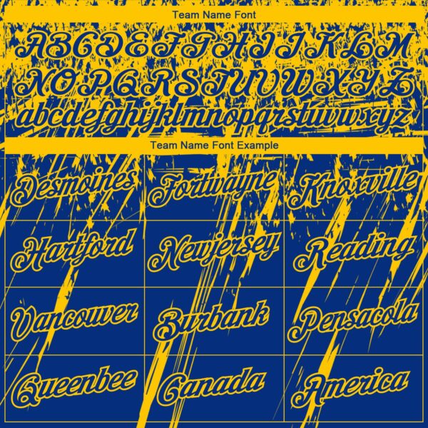 Custom Stitched Royal Yellow 3D Pattern Design Splash Grunge Art Sports Pullover Sweatshirt Hoodie