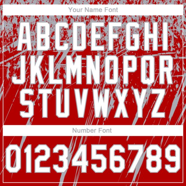 Custom Stitched Red White-Gray 3D Pattern Design Splash Grunge Art Sports Pullover Sweatshirt Hoodie