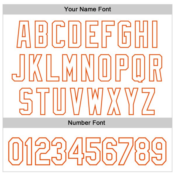 Custom White Orange 3D Urban City Edition Sports Authentic Baseball Jersey