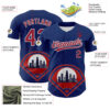 Custom Blue Cardinal-White 3D Urban City Edition Sports Authentic Baseball Jersey