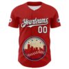 Custom Red White Blue Cream-Black 3D Urban City Edition Sports Authentic Baseball Jersey