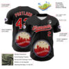 Custom Black Red Blue Cream-White 3D Urban City Edition Sports Authentic Baseball Jersey
