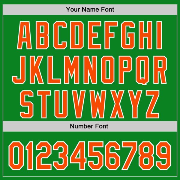 Custom Grass Green Orange-White 3D Urban City Edition Sports Authentic Baseball Jersey