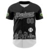 Custom Black White 3D Urban City Edition Sports Authentic Baseball Jersey