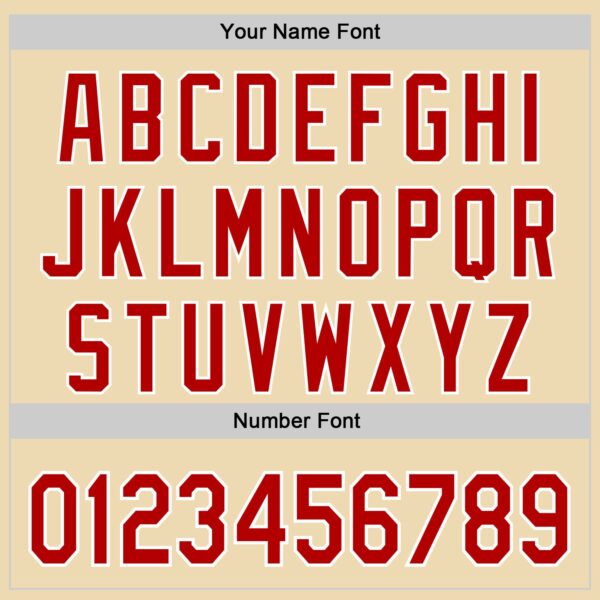 Custom Cream Red Black-White 3D Urban City Edition Sports Authentic Baseball Jersey