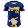 Custom Blue Gold Red-White 3D Urban City Edition Sports Authentic Baseball Jersey