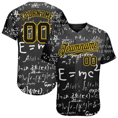 3D_pattern_0024 Custom 3D Pattern Design Math Authentic Baseball Jersey