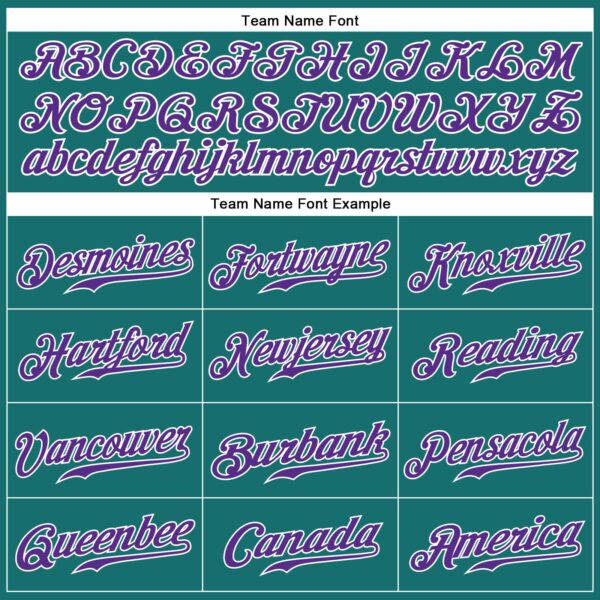 Custom Aqua Purple-White Authentic Sleeveless Baseball Jersey