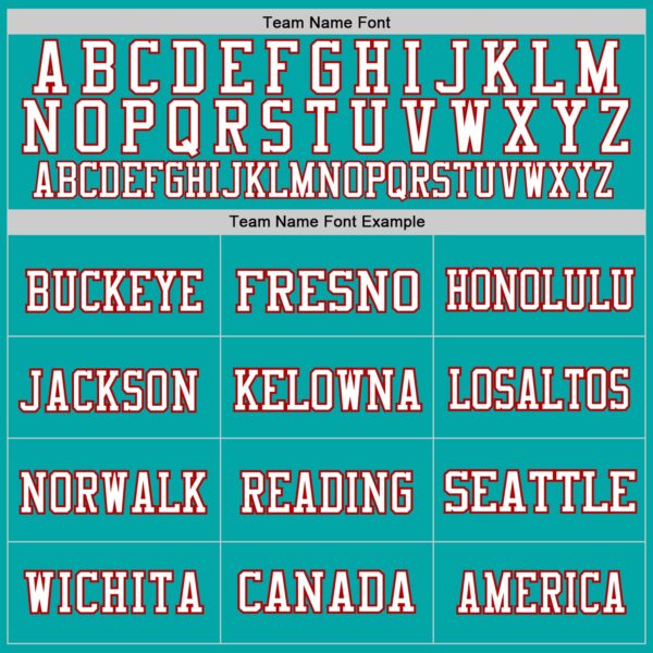 Custom Aqua Red-White Mesh Authentic Throwback Football Jersey