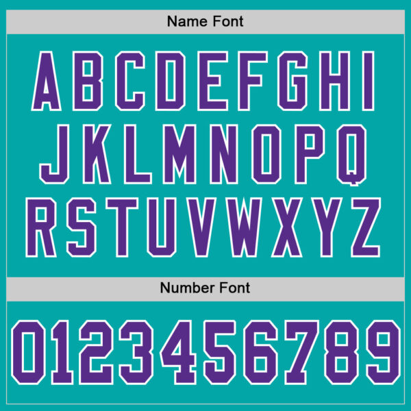 Custom Aqua Purple-White Mesh Authentic Throwback Football Jersey