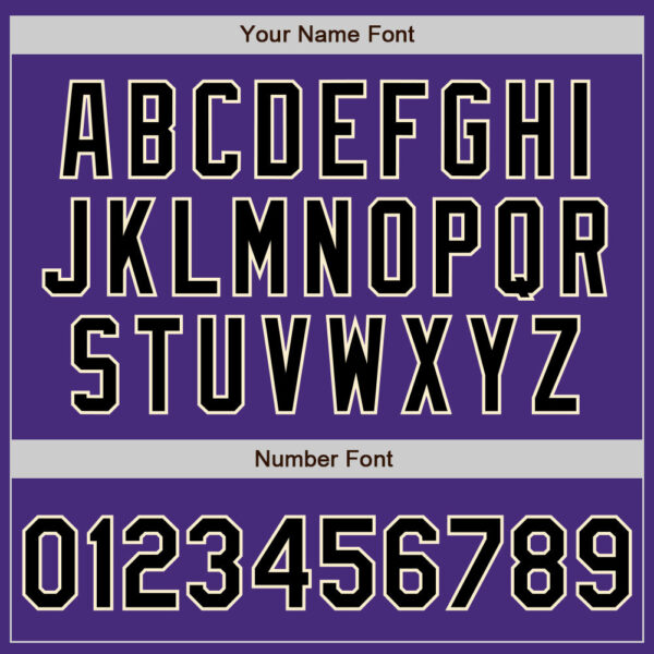 Custom Purple Black-Cream 3 Colors Arm Shapes Authentic Baseball Jersey