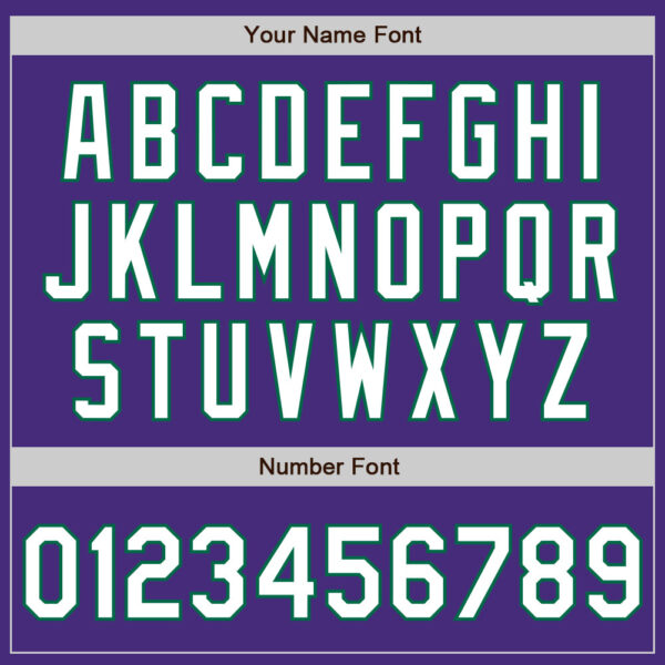 Custom Purple White-Kelly Green 3 Colors Arm Shapes Authentic Baseball Jersey