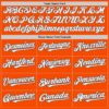 Custom Orange White-Steel Gray 3 Colors Arm Shapes Authentic Baseball Jersey