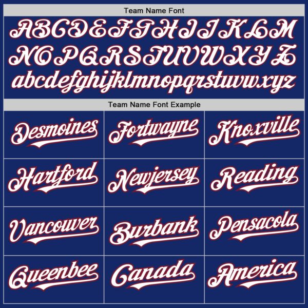 Custom Royal White-Crimson 3 Colors Arm Shapes Authentic Baseball Jersey