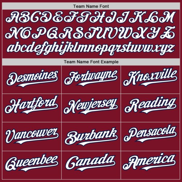 Custom Crimson White-Navy 3 Colors Arm Shapes Authentic Baseball Jersey