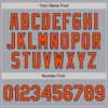 Custom Gray Orange-Navy 3 Colors Arm Shapes Authentic Baseball Jersey