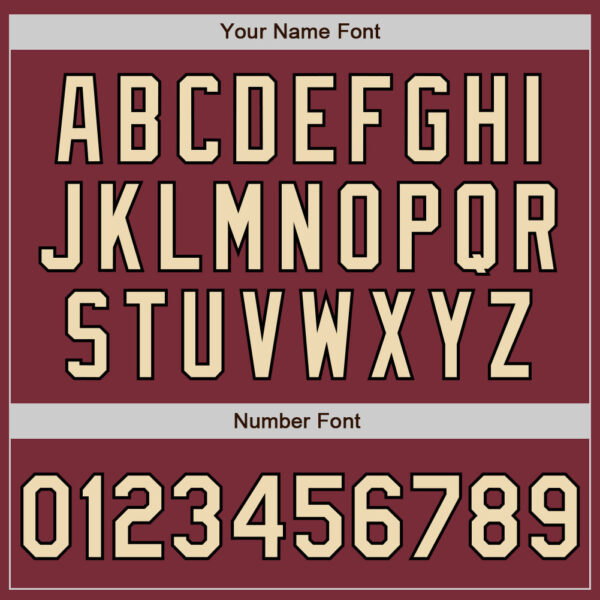 Custom Burgundy City Cream-Black 3 Colors Arm Shapes Authentic Baseball Jersey