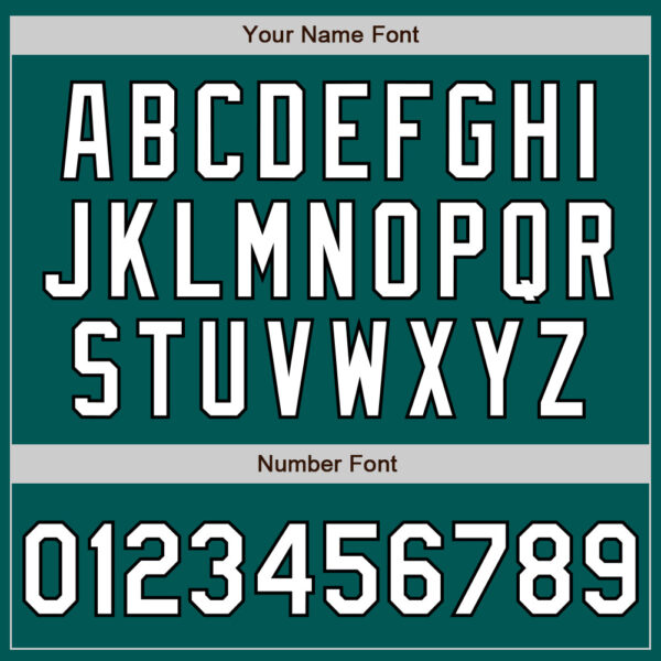 Custom Midnight Green White-Black 3 Colors Arm Shapes Authentic Baseball Jersey