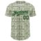 Custom Cream Black-Pea Green 3D KYLMAX HUBTUHAN Authentic Baseball Jersey