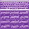 Custom Purple Medium Purple-White 3D KYLMAX HUBTUHAN Authentic Baseball Jersey