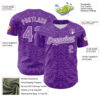 Custom Purple Medium Purple-White 3D KYLMAX HUBTUHAN Authentic Baseball Jersey