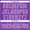 Custom Purple Medium Purple-White 3D KYLMAX HUBTUHAN Authentic Baseball Jersey