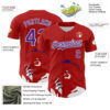 Custom Red Purple-White 3D Nikita Fraser Soiree Authentic Baseball Jersey