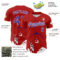 Custom Red Purple-White 3D Nikita Fraser Soiree Authentic Baseball Jersey