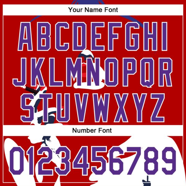 Custom Red Purple-White 3D Nikita Fraser Soiree Authentic Baseball Jersey