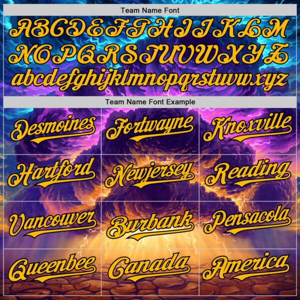 Custom Blue Gold-Black 3D Syntetyc Everstor Authentic Baseball Jersey