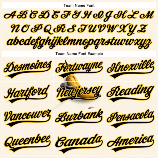 Custom Cream Black-Yellow 3D Marcel Caram Bananas Reinterpretation Authentic Baseball Jersey