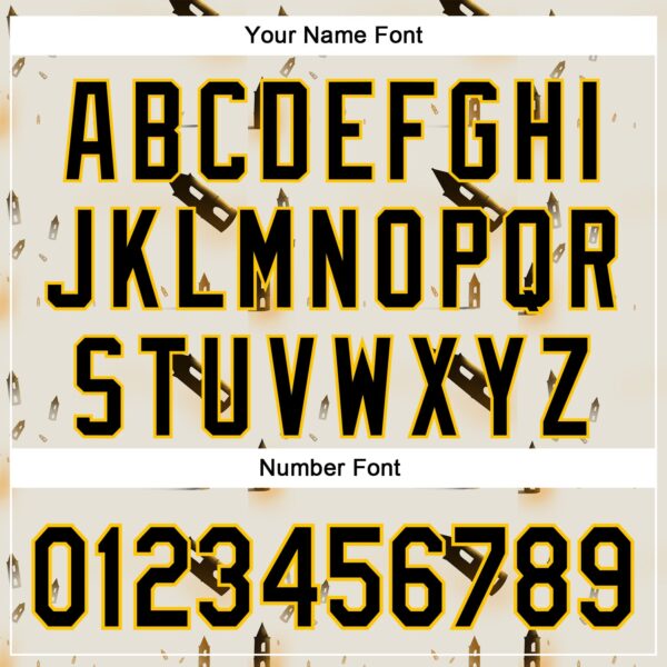 Custom Cream Black-Yellow 3D Marcel Caram Thinking Head Authentic Baseball Jersey