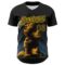 Custom Navy Black-Yellow 3D Marcel Caram Composition With Head Authentic Baseball Jersey