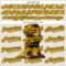 Custom Cream Gold-Black 3D Marcel Caram Composition With Head Authentic Baseball Jersey