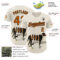 Custom Cream Texas Orange-Black 3D Marcel Caram Drina Authentic Baseball Jersey