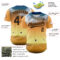 Custom Orange Black-Texas Orange 3D Marcel Caram Drina Authentic Baseball Jersey