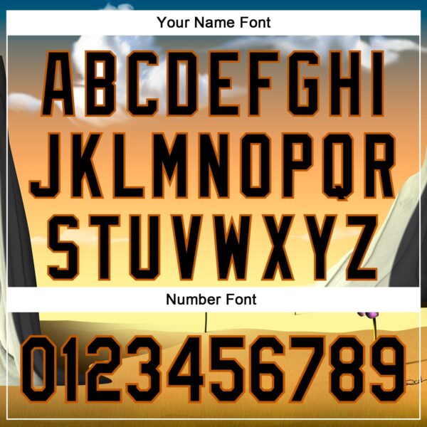 Custom Orange Black-Texas Orange 3D Marcel Caram Drina Authentic Baseball Jersey