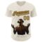 Custom Cream Old Gold-Brown 3D Marcel Caram Echoes Of The Heart Authentic Baseball Jersey