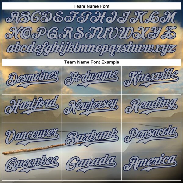 Custom Blue Gray-Navy 3D Marcel Caram The Barbs And The Hand Authentic Baseball Jersey